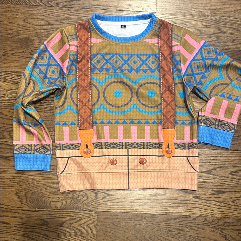 Colorful Geometric Pattern  Sweater - Multicolor